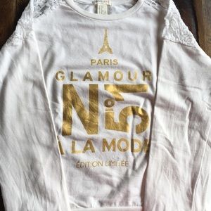 Forever 21 paris glamour non hooded sweatshirt